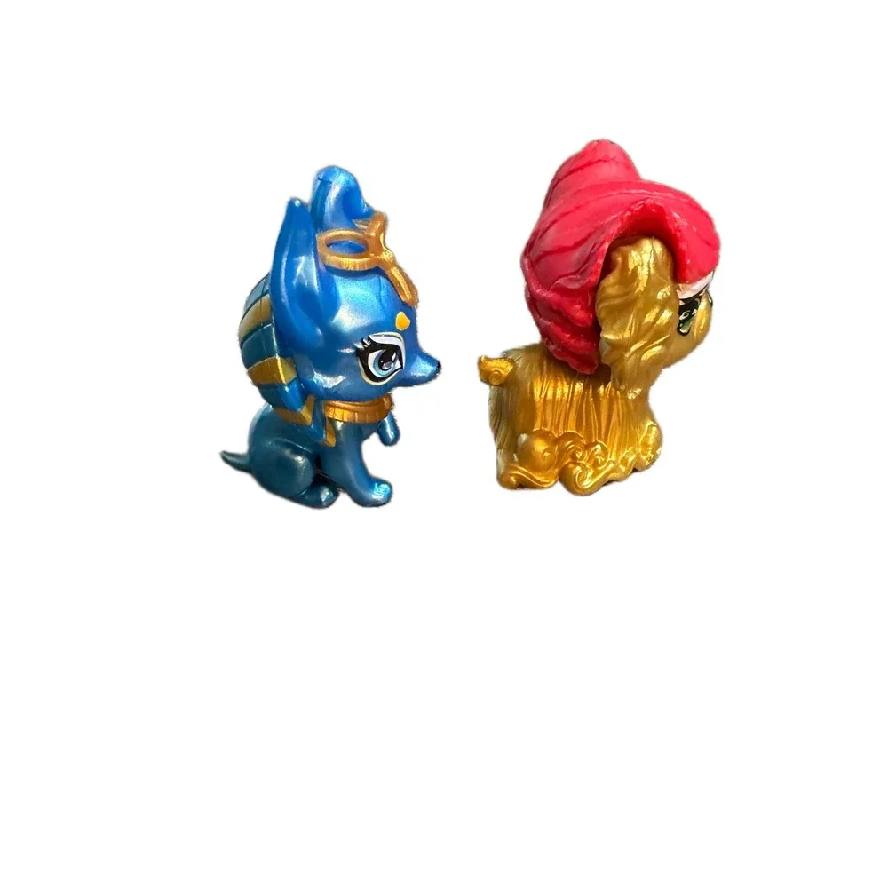 Mattel Monster High Pet Figures Jinafire Dragon and Cleo de Nile Dog Blue Gold